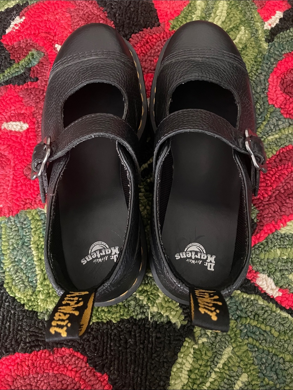 Dr. Martens Addina Flower Buckle Platform Mary Jane Shoes - Picture 3 of 9